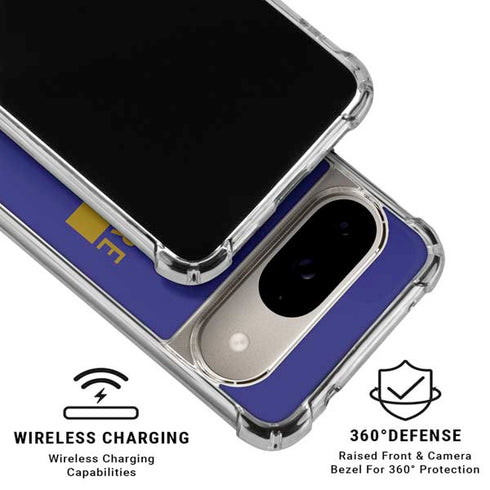 NFL Baltimore Ravens Purple Performance Series Google Pixel 10 Clear Case